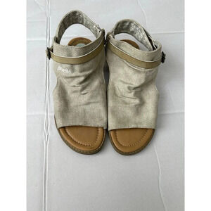 Women's Blowfish Malibu Open Toe Micro Wedge Sandals Size 8